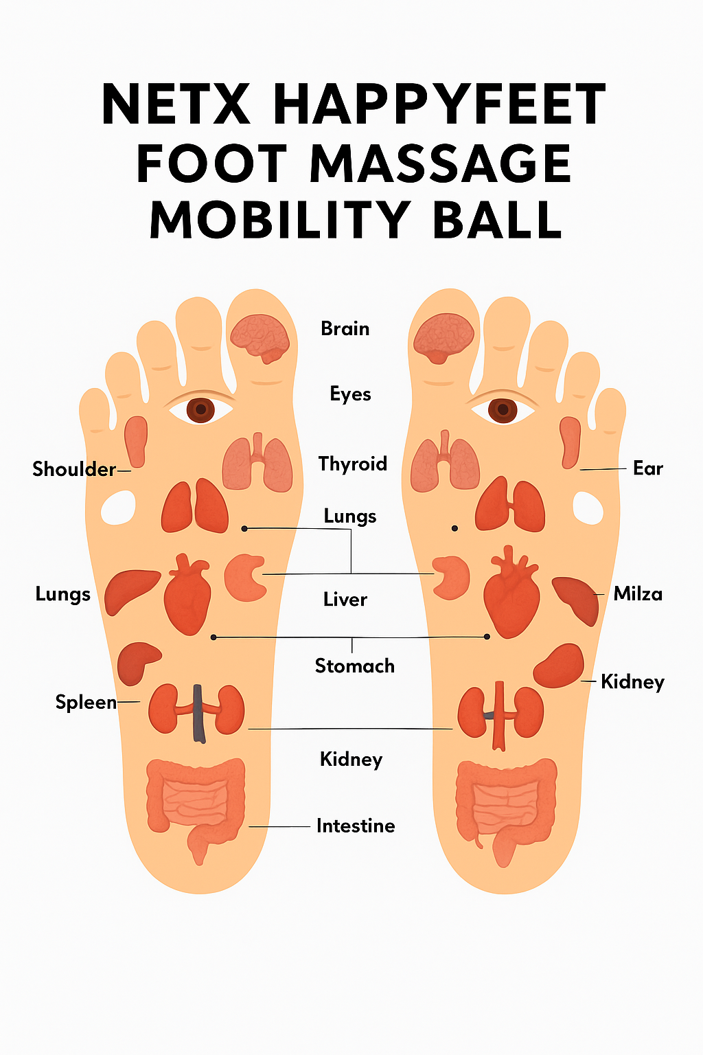 HAPPYFEET 3D Foot Massage Ball