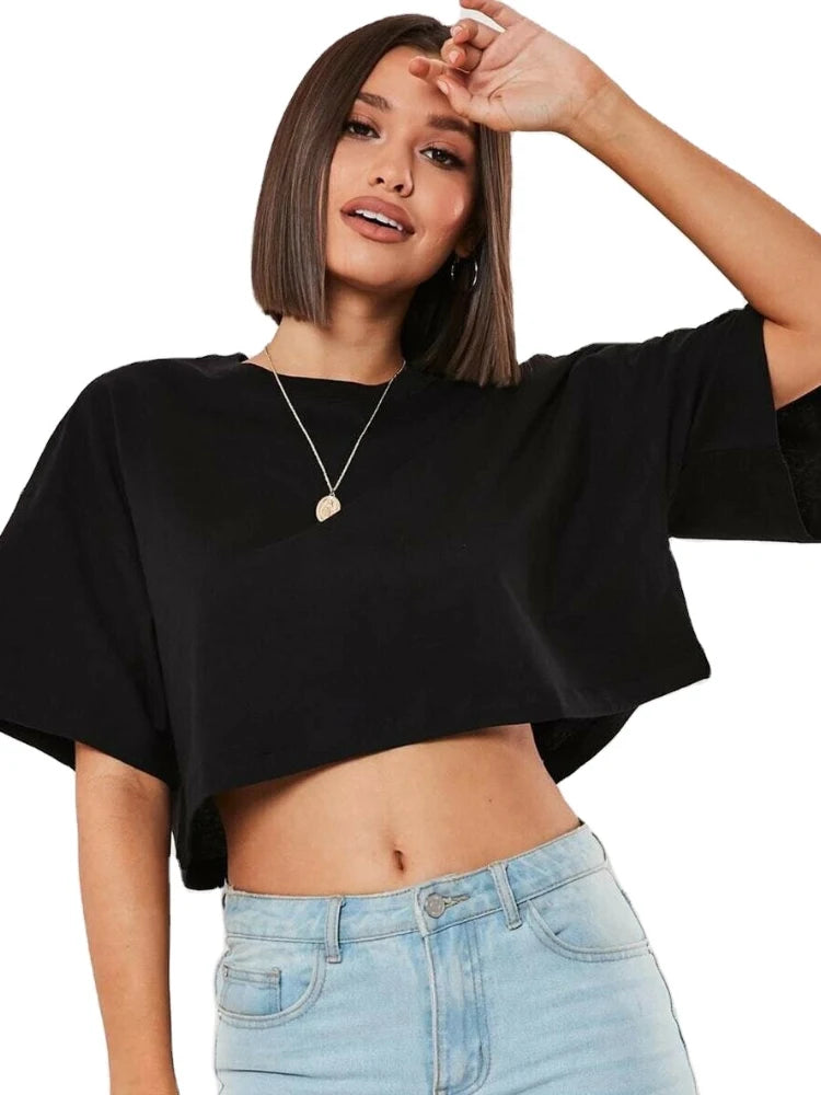 Women's Cotton Yoga Crop Top