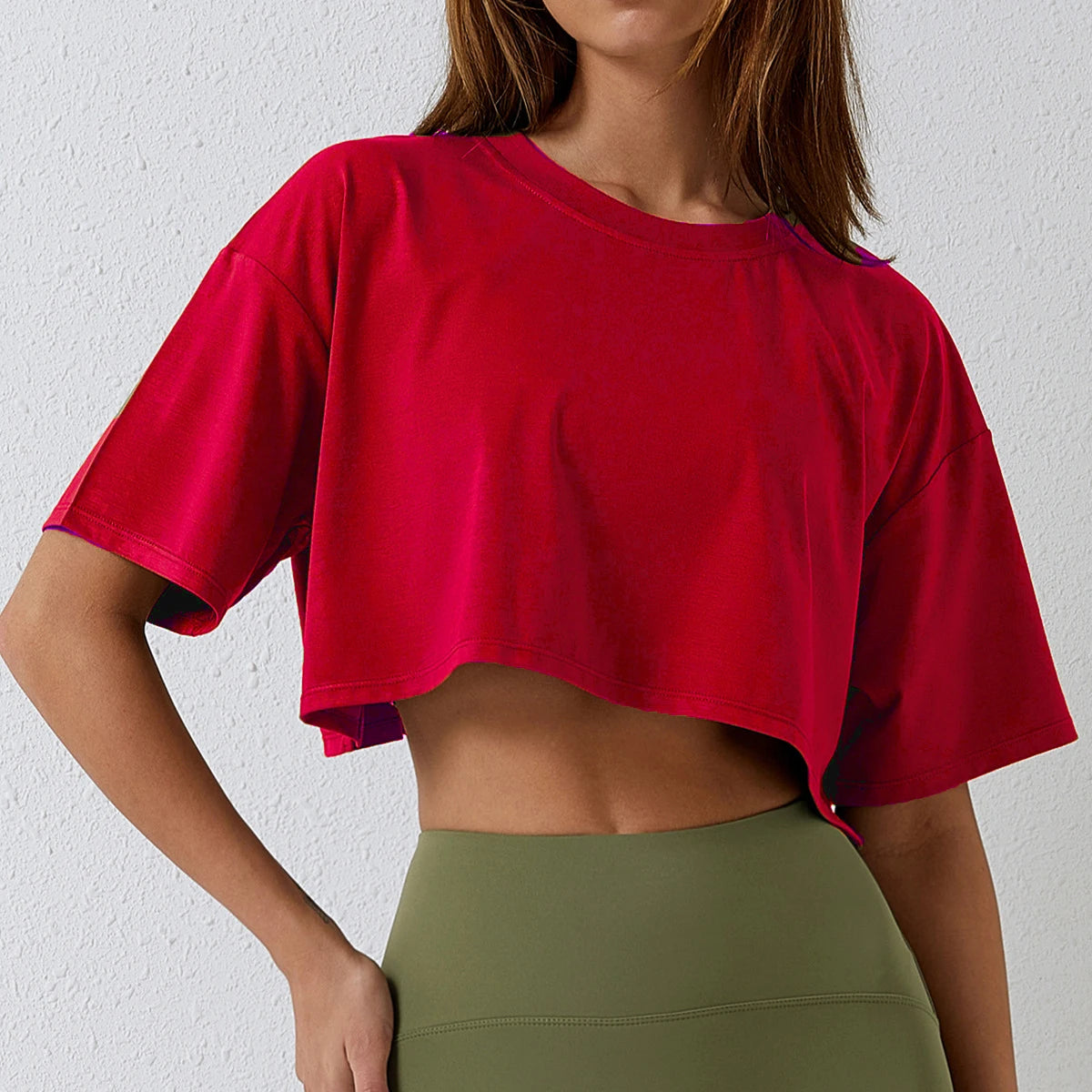 Women's Cotton Yoga Crop Top