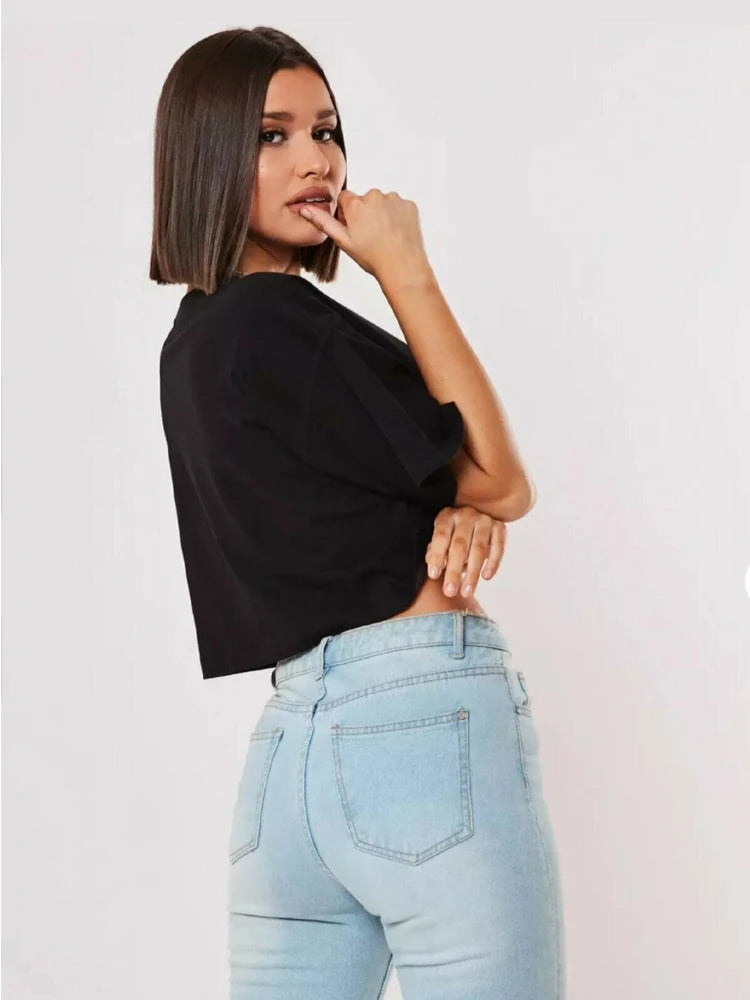 Women's Cotton Yoga Crop Top