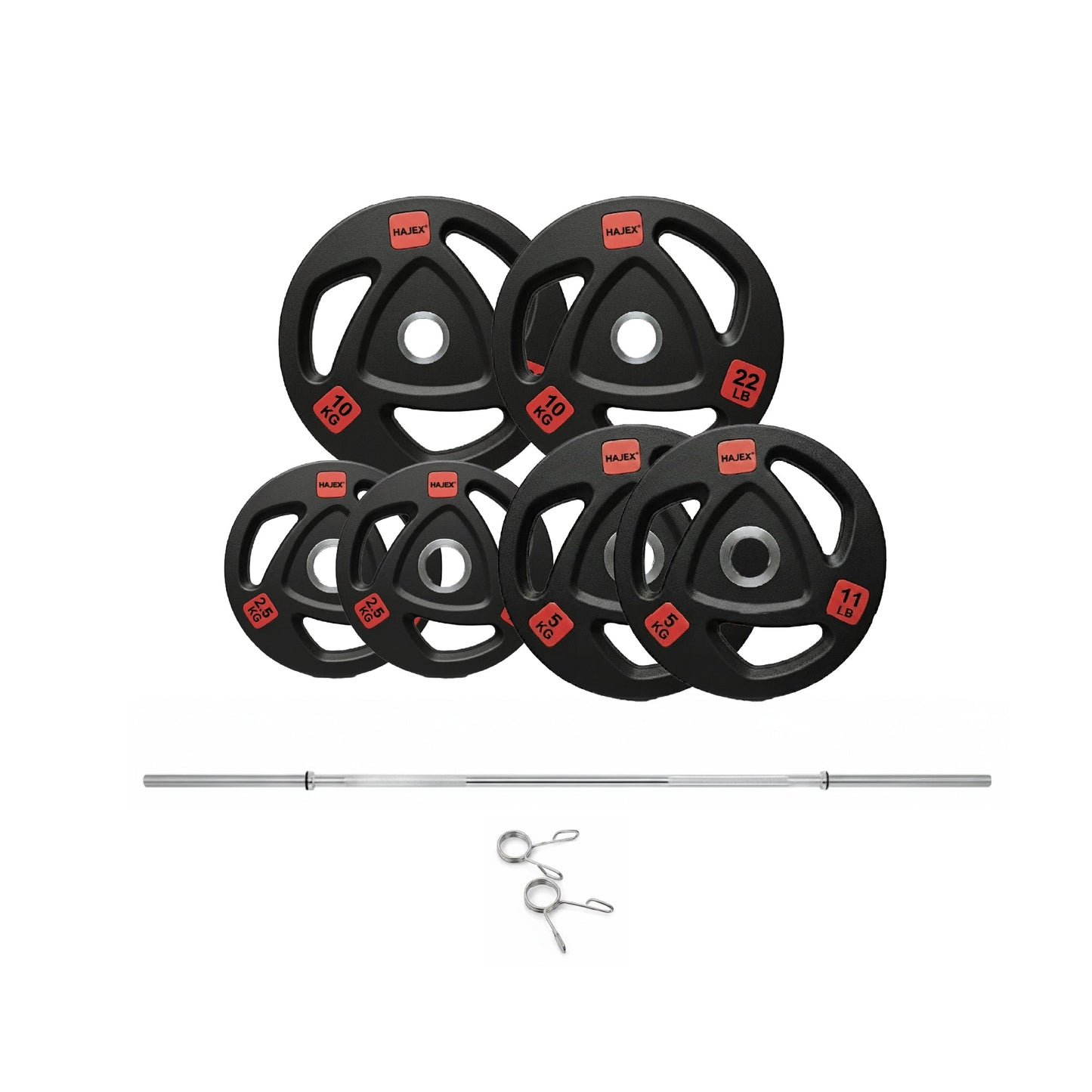 HAJEX Rubber Olympic Weight Plates