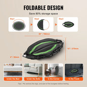 VEVOR 40 in Foldable Fitness Trampoline