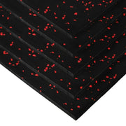 HAJEX Hard Floor Mats for Gym - Pack of 6
