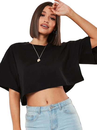 Women's Cotton Yoga Crop Top
