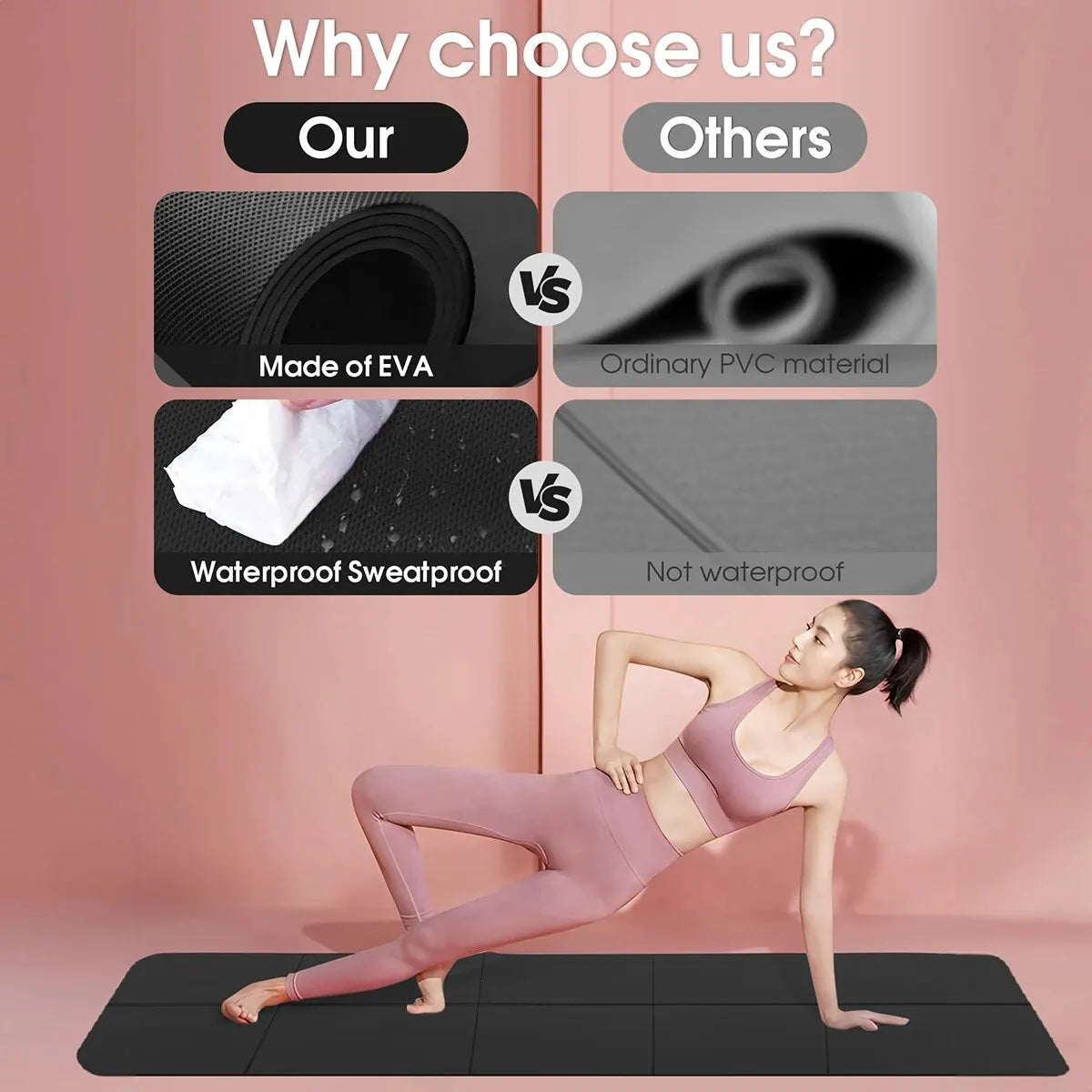 Tapis de gym antidérapant de qualité supérieure