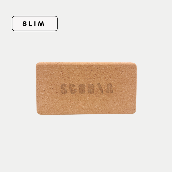 THE SLIM CORK YOGA BLOCK | 3"x4.5"x8.5"