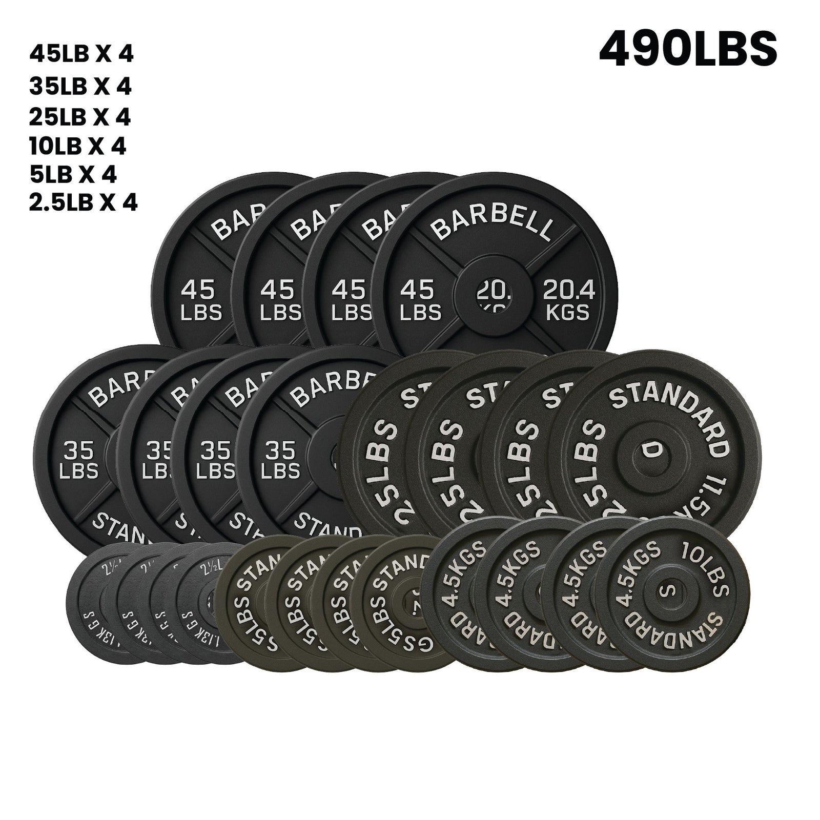 HAJEX Olympic Weight Plate Sets