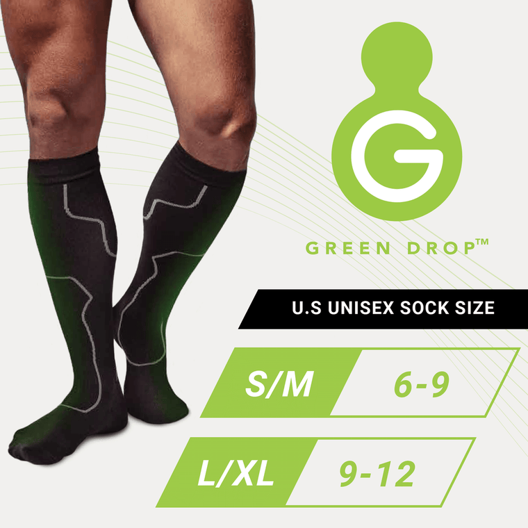 Green Drop Compression Socks - 20-30 mmHg