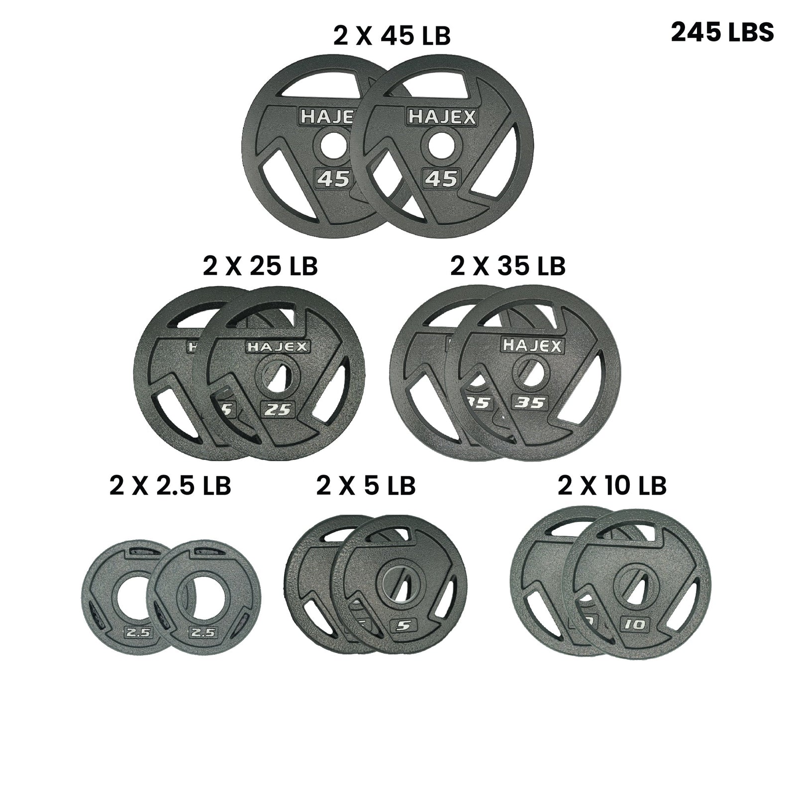 HAJEX Olympic Weight Plate Sets