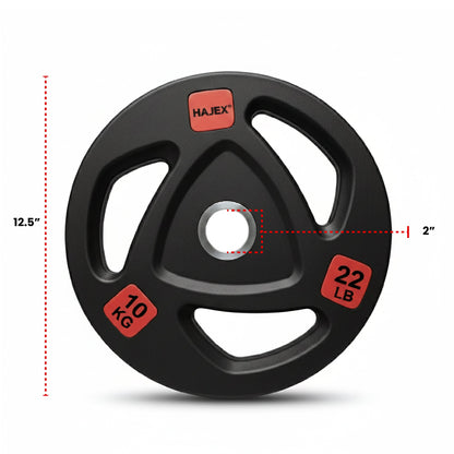 HAJEX Rubber Olympic Weight Plates