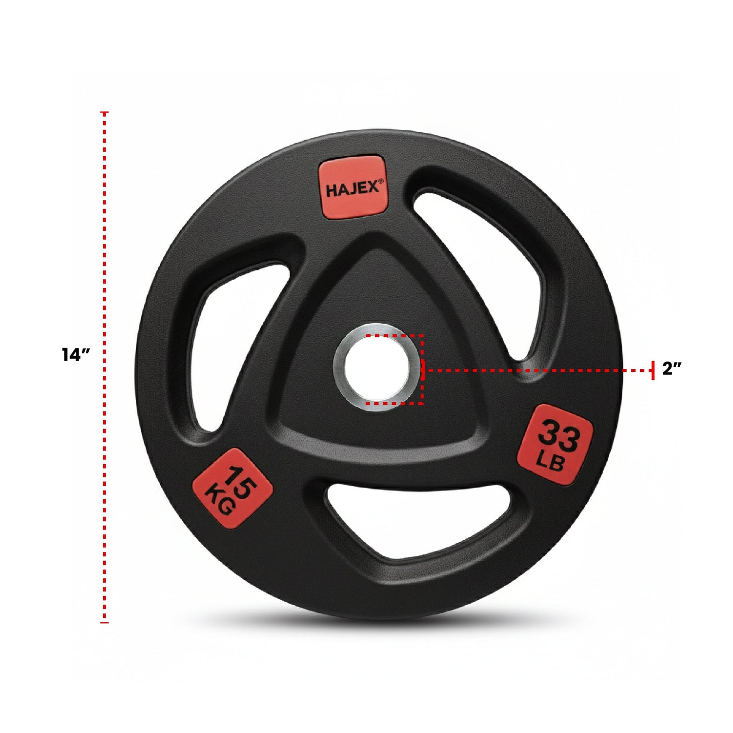 HAJEX Rubber Olympic Weight Plates