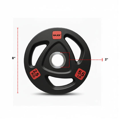 HAJEX Rubber Olympic Weight Plates
