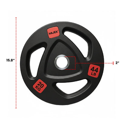 HAJEX Rubber Olympic Weight Plates
