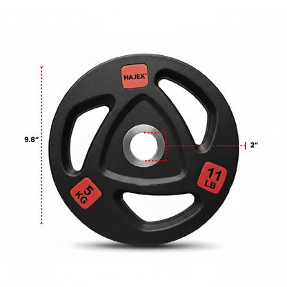 HAJEX Rubber Olympic Weight Plates