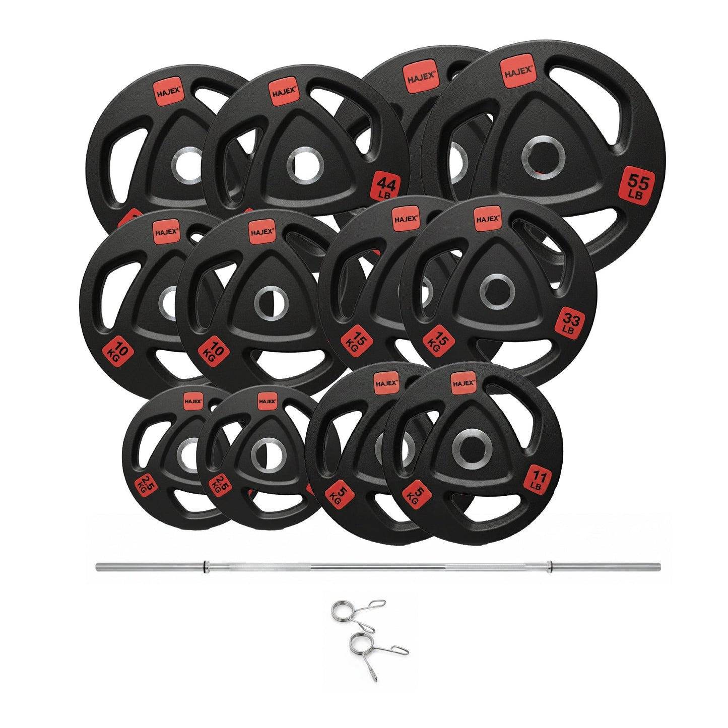 HAJEX Rubber Olympic Weight Plates