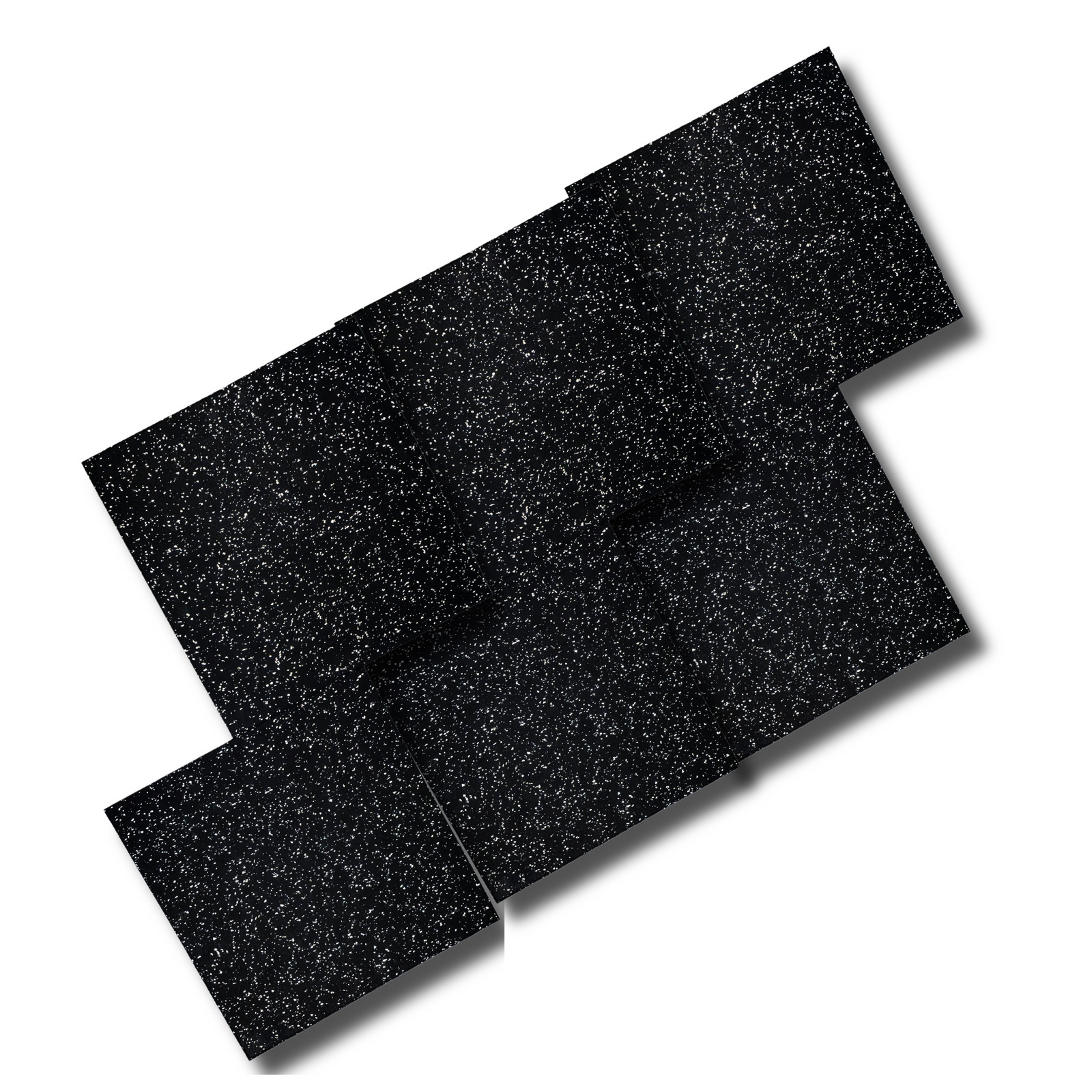 Tapis de sol rigides HAJEX pour salle de sport - Lot de 6