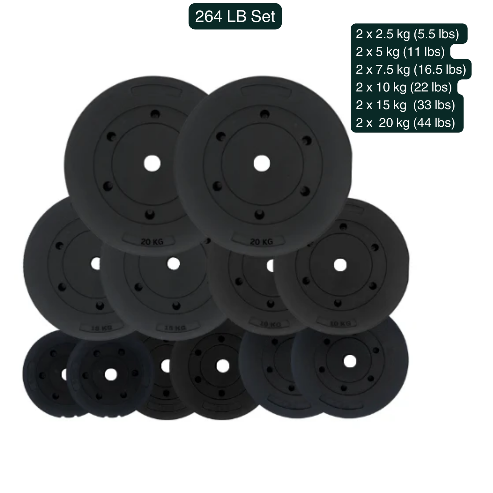 HAJEX Olympic Weight Plate Sets