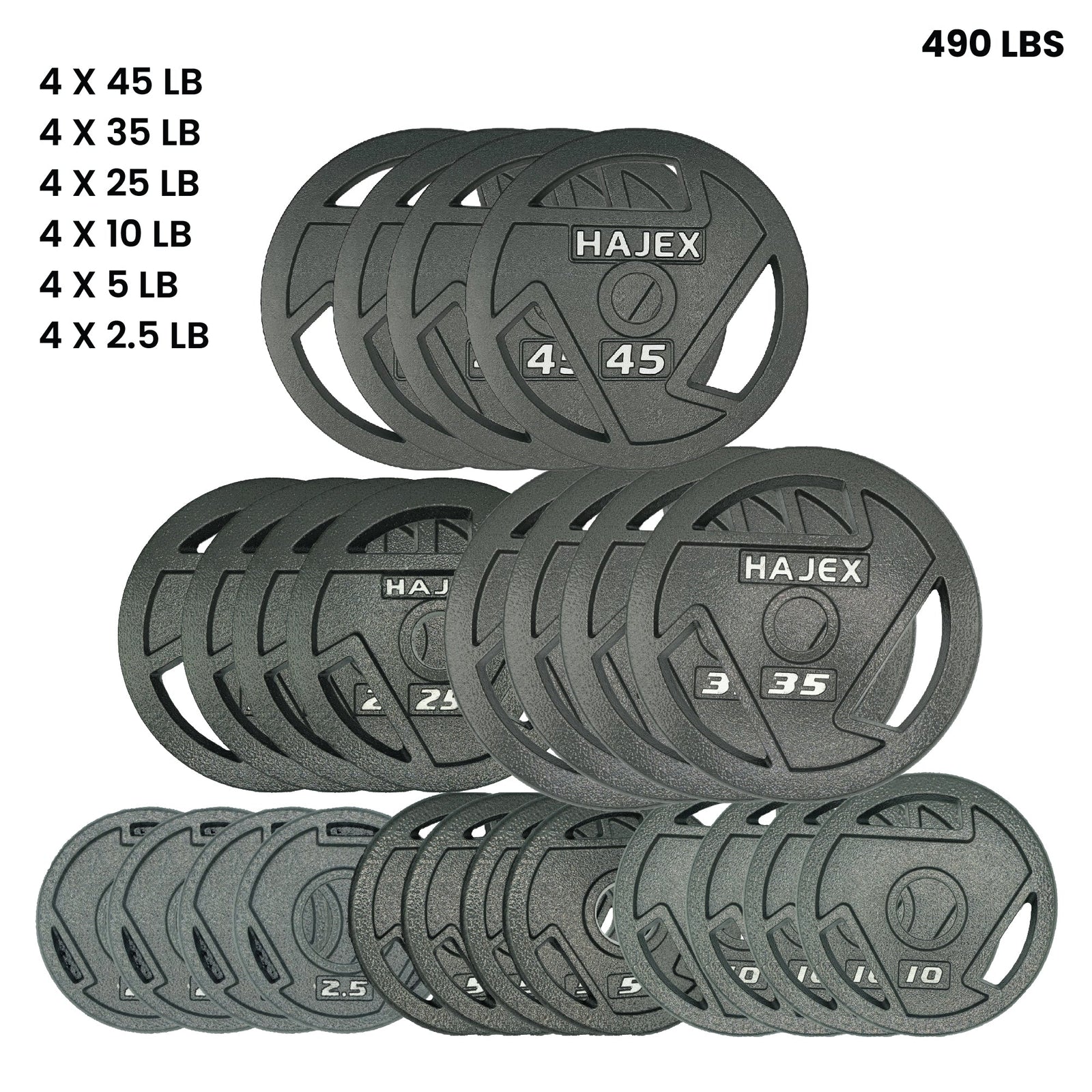 HAJEX Olympic Weight Plate Sets