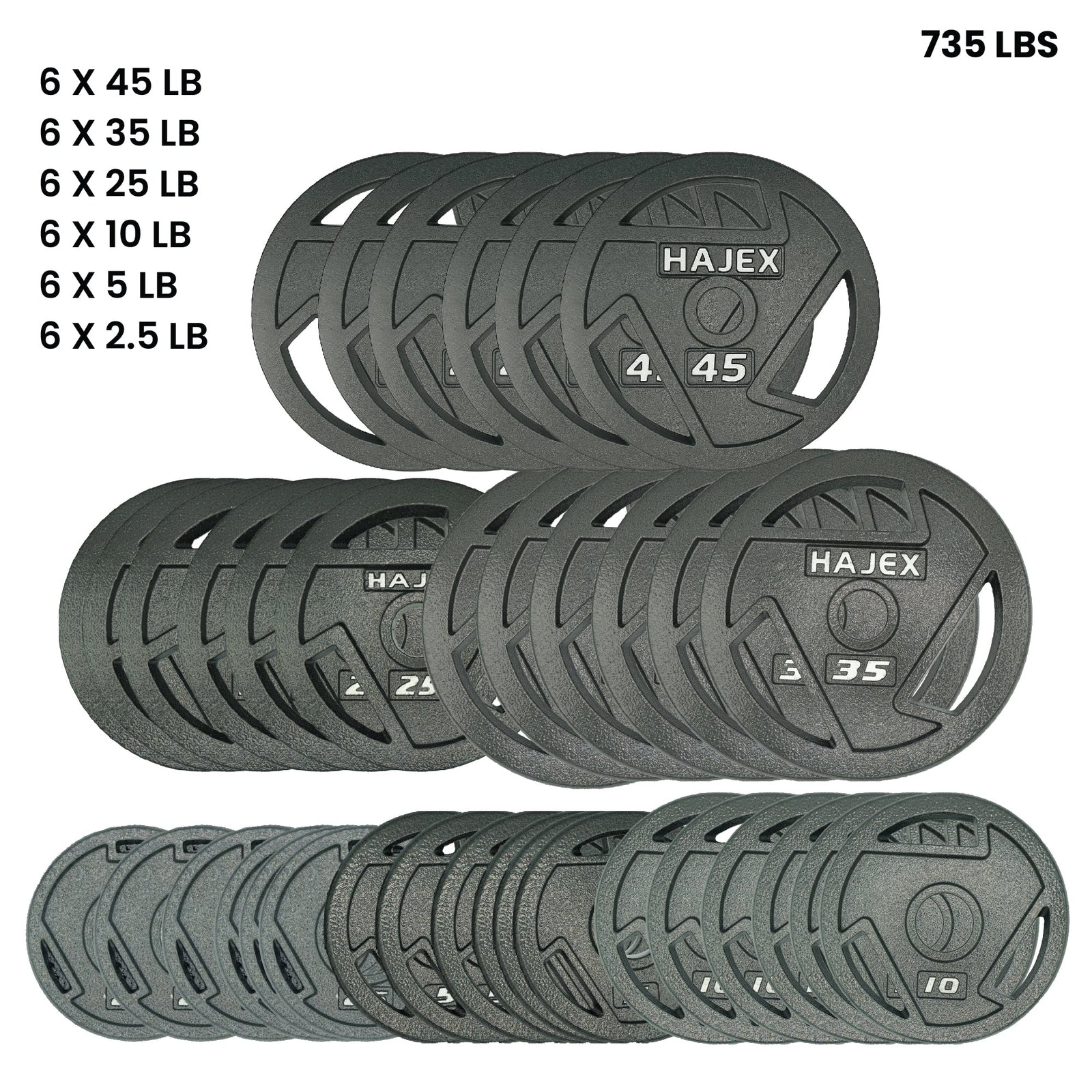 HAJEX Olympic Weight Plate Sets