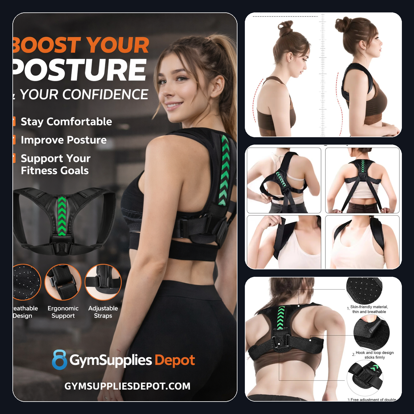 Correcteur de posture ajustable